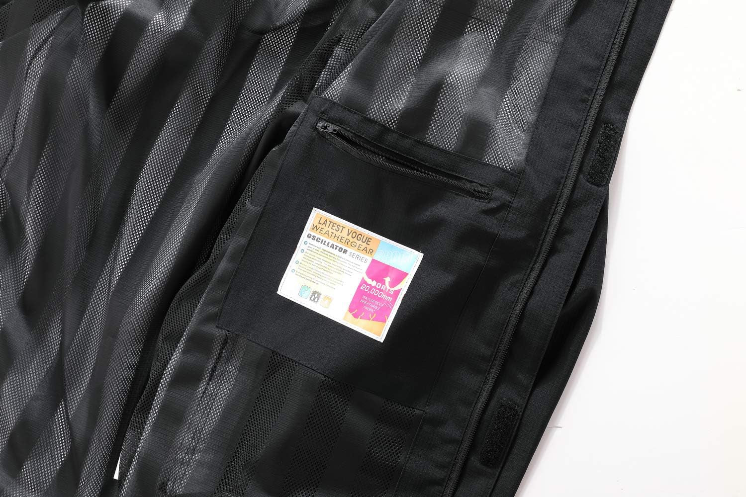 Men'S Lightweight Waterproof Hooded Rain Jacket Outdoor Raincoat Shell Jacket for Hiking Travel
