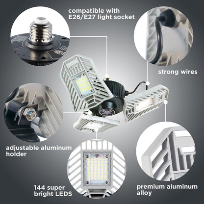 Three Led Garage Light-Led Adjustable Light-T Led Light