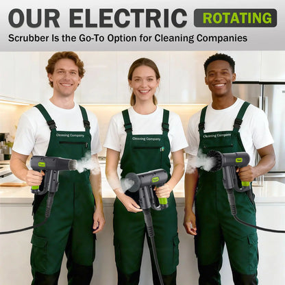 Pressurized Handheld Steam Cleaner & Rechargeable Spin Scrubber