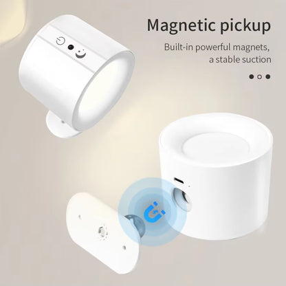 GlowFlex Touch Wall Lamp – Dual Head LED Light with Remote, 360° Rotation & USB Rechargeable Design
